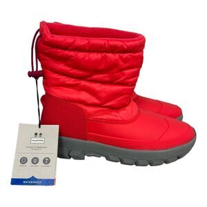 Hunter Intrepid Short Snow Boots Red women’s size 9